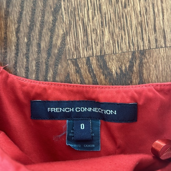 French Connection Red Wizard Bow One Shoulder Dress - Picture 5 of 5